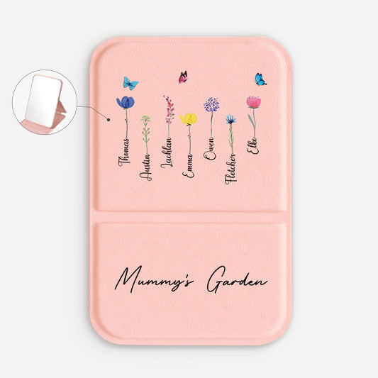 0065AUK1 personalised mummys garden compact mirror for mumgranny 0065aj8v5a_2