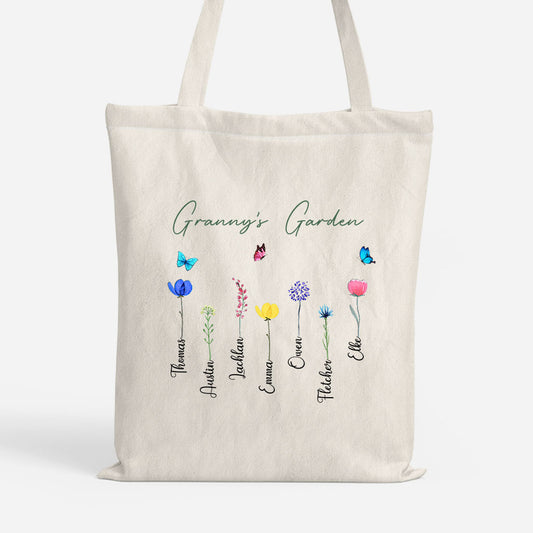 0065BUK1 personalised grannys garden tote bag for mothers day 0065bsv5a_1