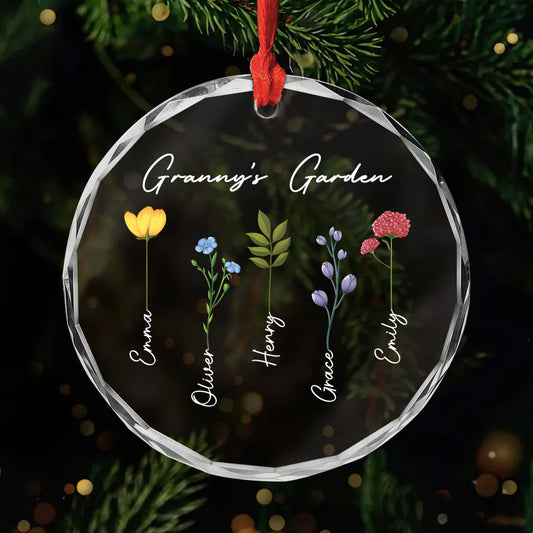 0065OUK1 custom glass christmas tree ornaments grandmas garden gifts_ 0065OTL7A