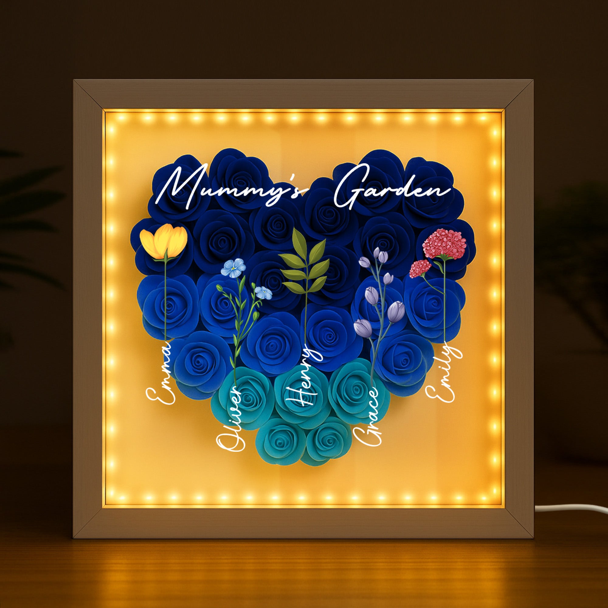 0065OUK2 custom gifts for grandma grandmas garden flower shadow box 0065OTL7A