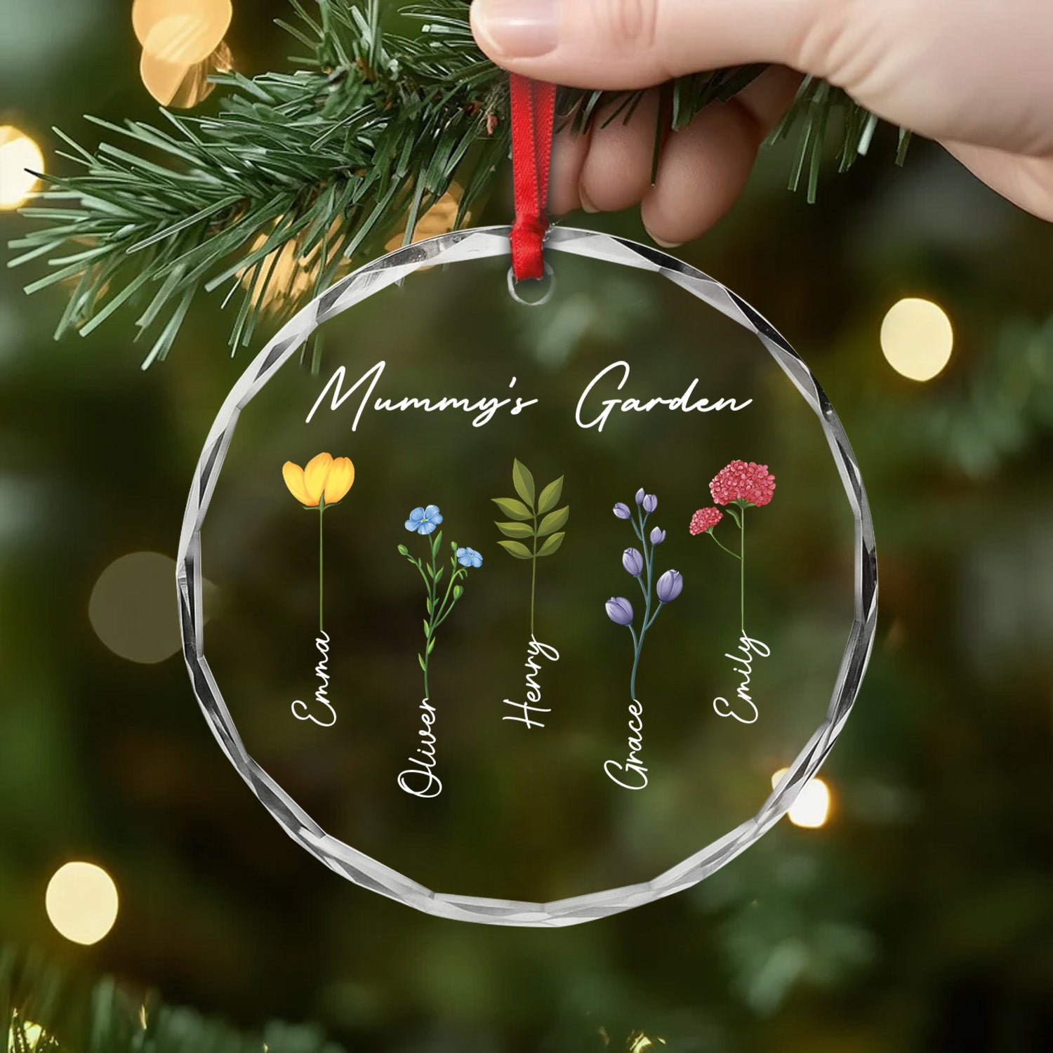 0065OUK2 custom glass christmas tree ornaments grandmas garden gifts_ 0065OTL7A