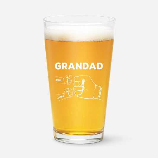 0263IUK2 personalized grandpa gifts fist bump beer glasses 0263IKL8B
