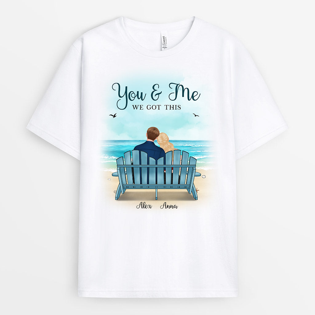 You & Me We Got This, Couple and Beach - Personalised Gifts | T-shirts for Couples