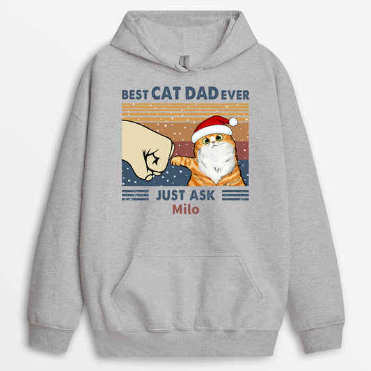 0528WUS2 personalized christmas sweatshirts best cat dad ever just ask_ 0528W5L8D