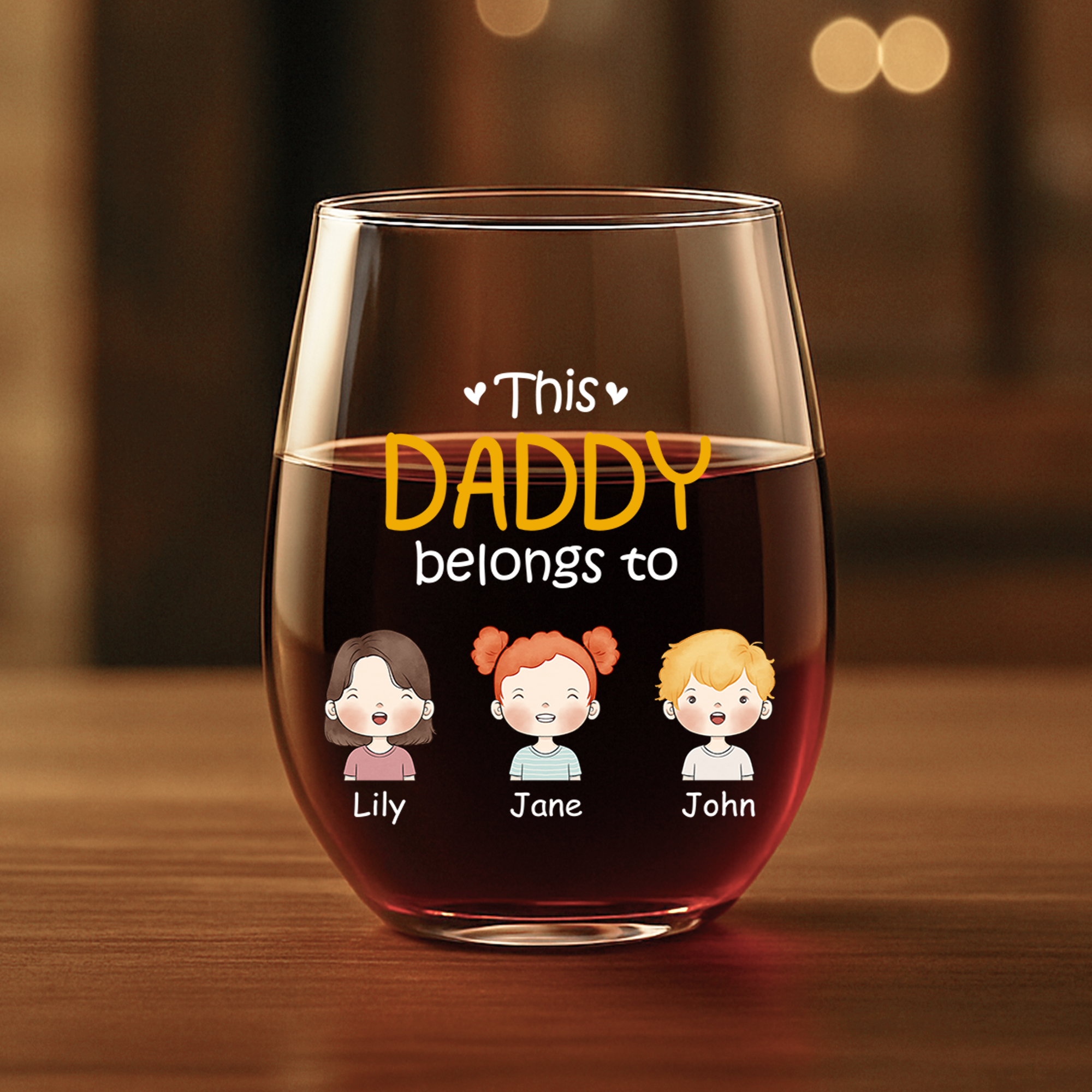 0827IUS1 personalized stemless wine glass this daddy belongs to gifts_ 0827I8N8B