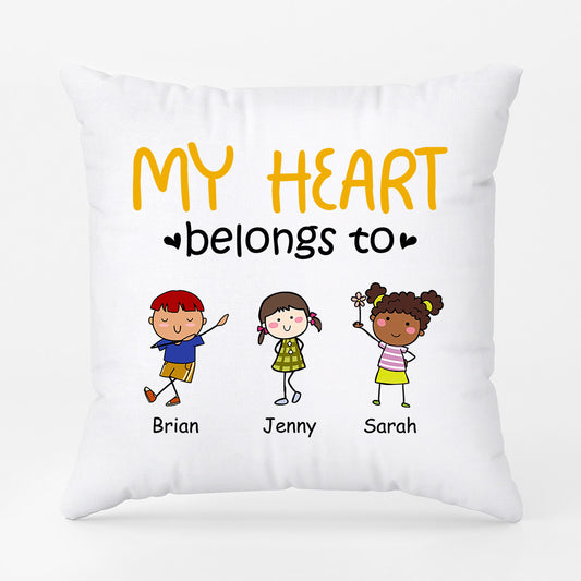 0904PUK1 Personalised Pillow Gifts Kids Dad Mum Grandad Grandma