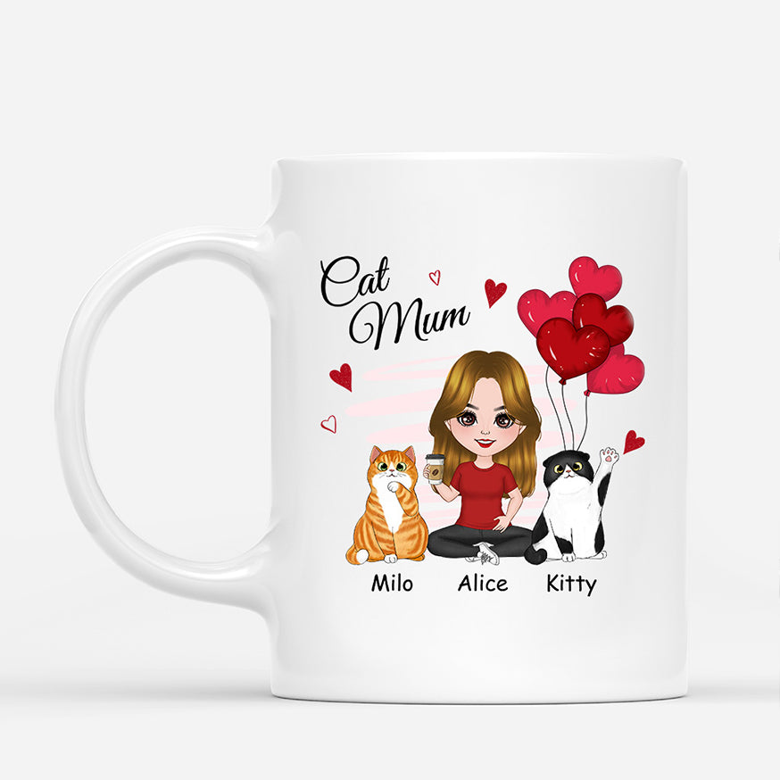 0916MUK1 Personalised Mugs Gifts Red Heart Cat Lovers_6b49931b 34ba 4c55 ba61 42481501014a