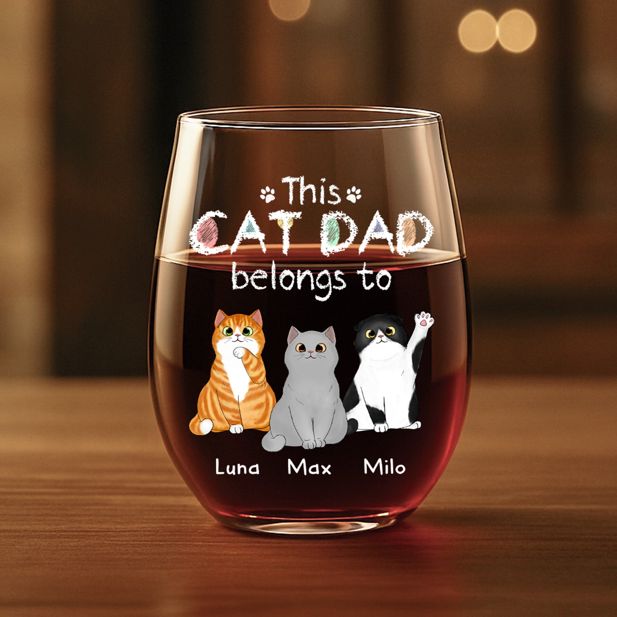 0938IUS1 personalized stemless wine glasses gifts for cat lovers 0938I8T8D