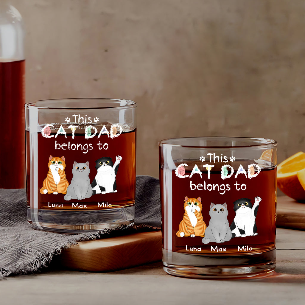 0938IUS1 personalized whiskey glasses gifts for cat lovers 0938I8T8D