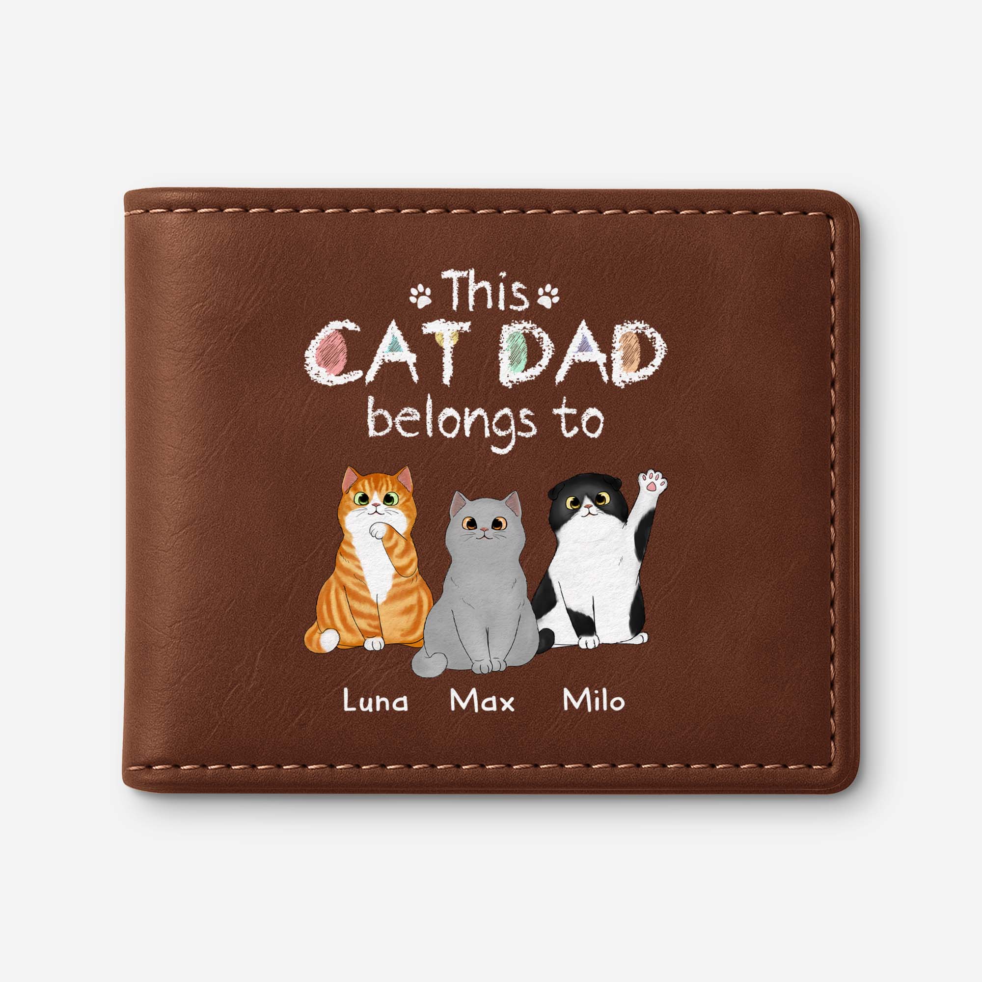0938JUS1 personalized leather wallets gifts for cat lovers 0938J8T8D