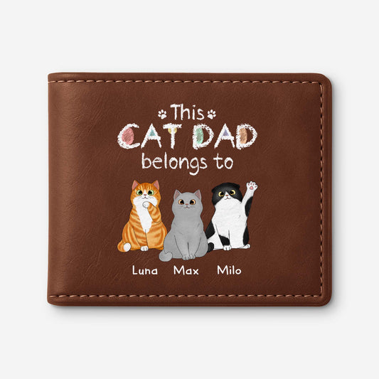 0938JUS1 personalized leather wallets gifts for cat lovers 0938J8T8D