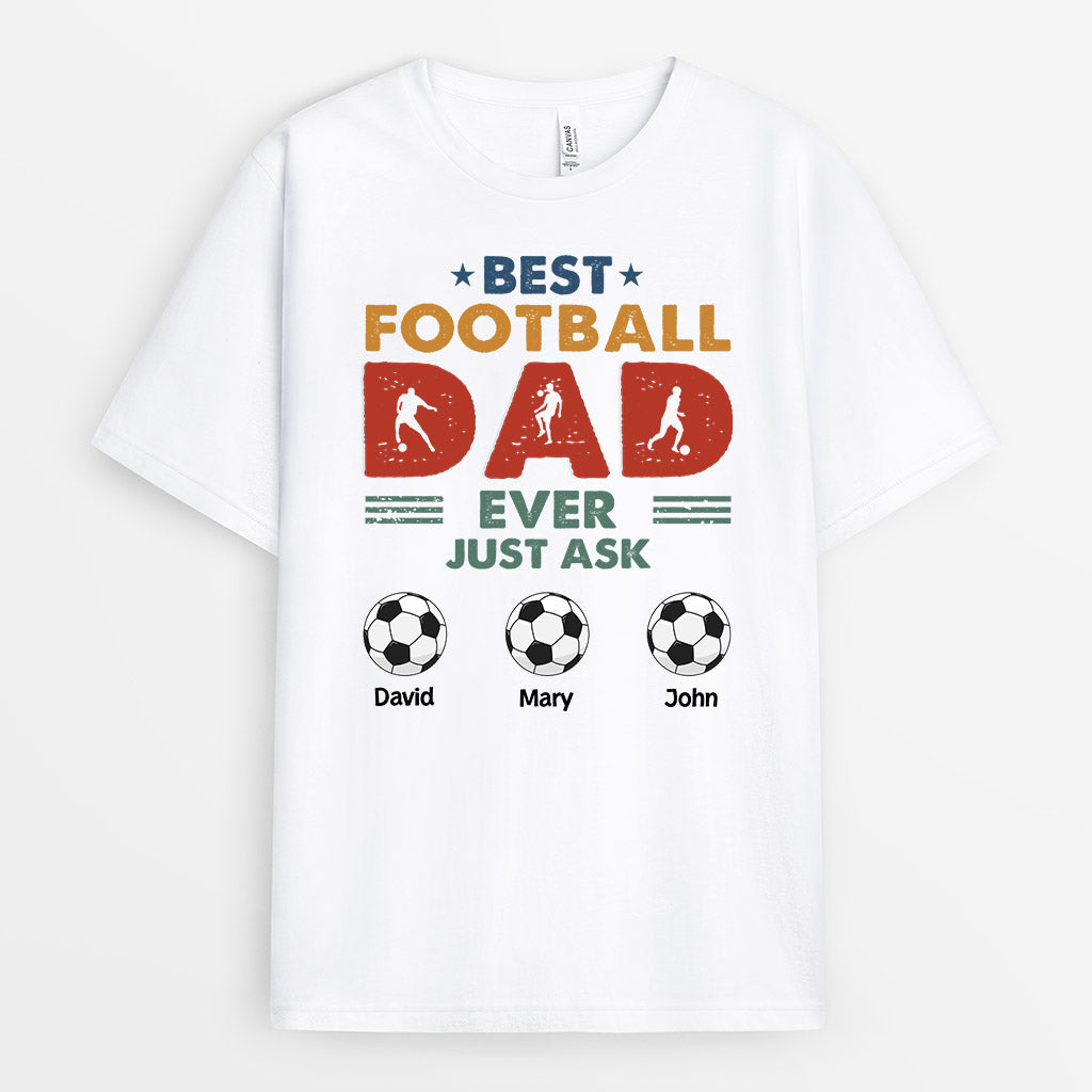 0983AUK1 Pesonalised T shirts Gifts Football Grandad Dad