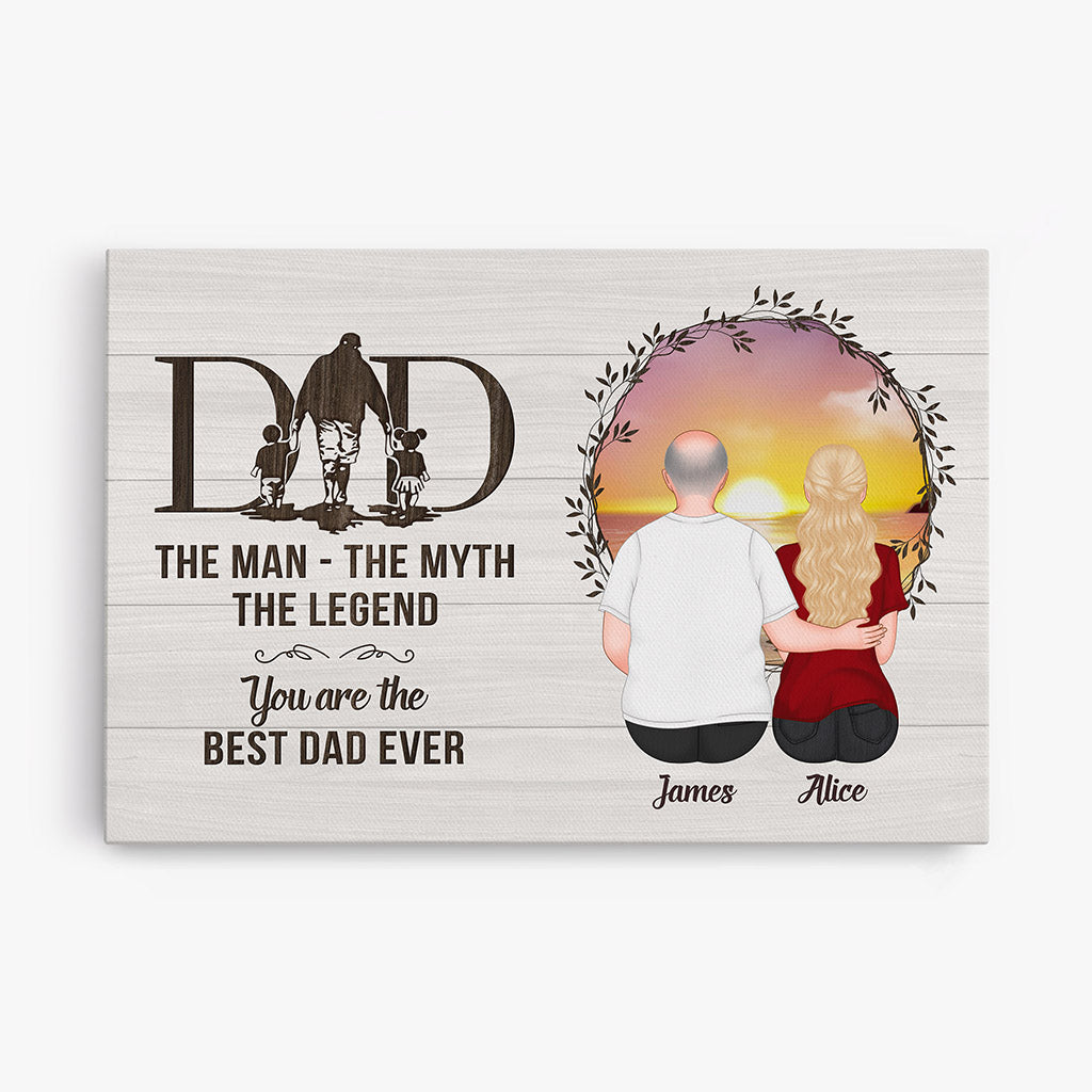 Father & Children, Dad, The Man The Myth The Legend - Personalised Gif -  Custom Chic UK