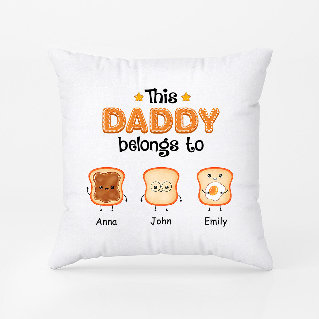 This Grandad/Dady Belongs To Little Bread - Personalised Gifts | Pillows for Grandad/Dad