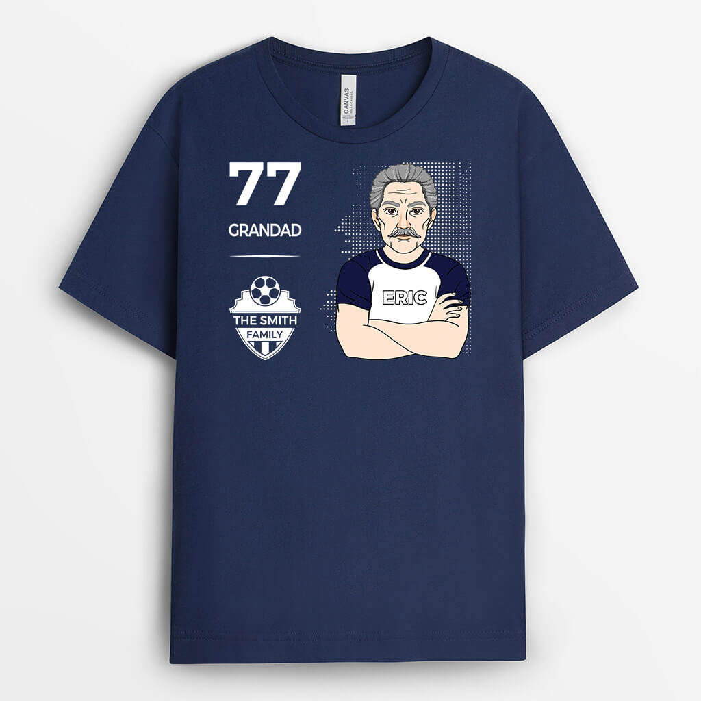 1009AUK2 Personalised T shirts Gifts Soccer Grandad Dad_940ccfcf 2cd3 4716 b7a5 52530e46c55d
