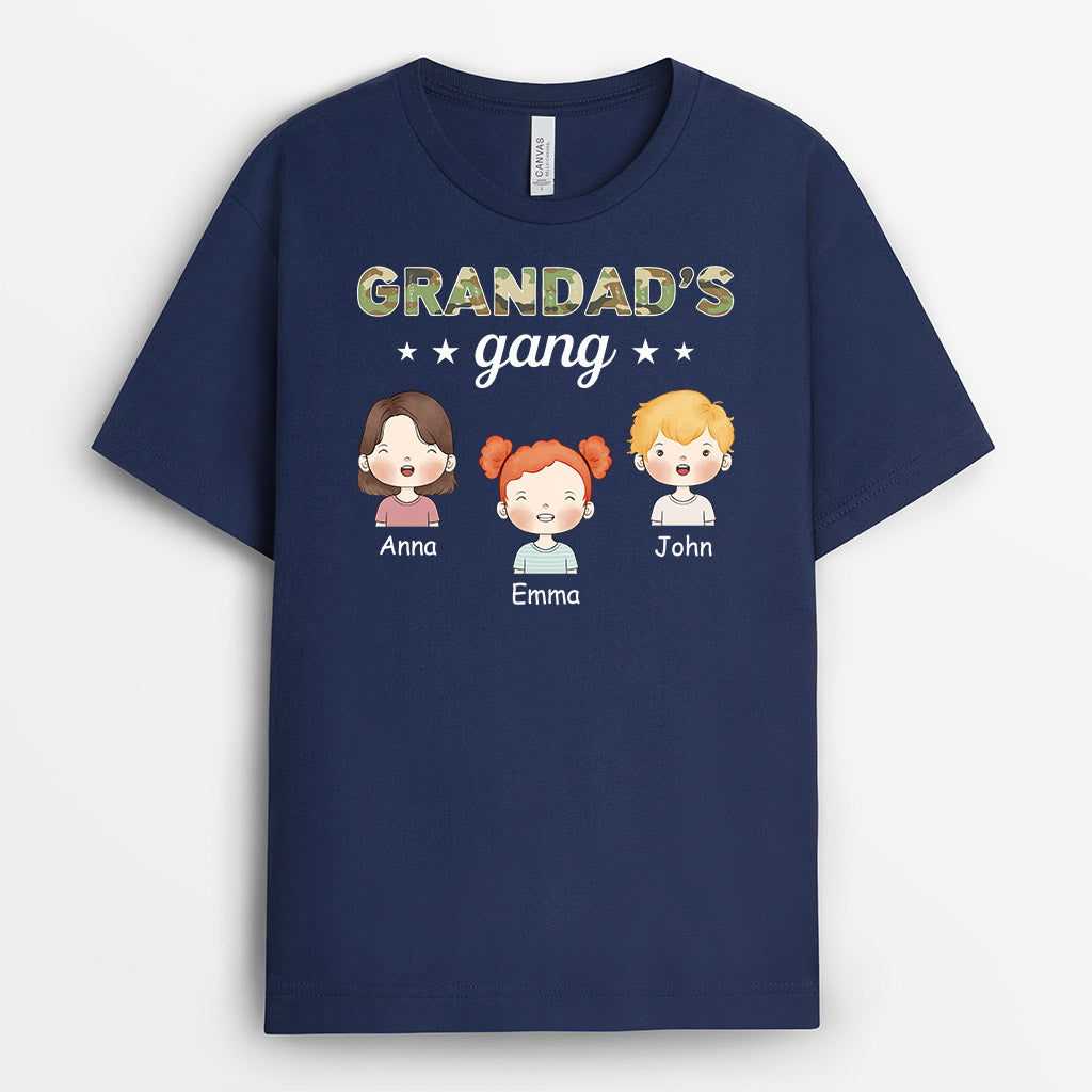 With Grandad's Gang - Personalised Gifts | T-shirt for Him