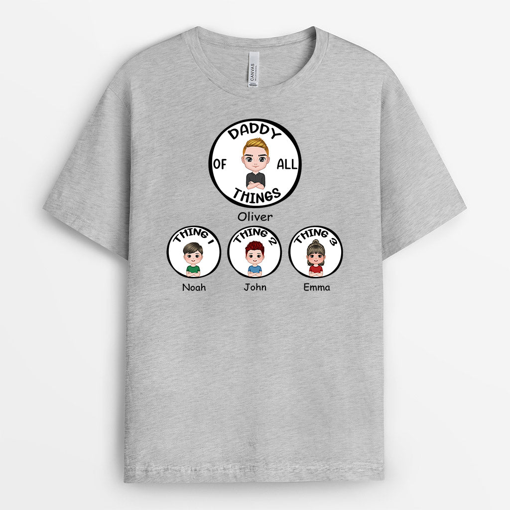 Grandad Daddy Of All Things Personalised Gifts T shirts for