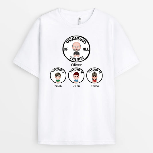 1032AUK2 Personalised T shirts Gifts Father Grandad Dad