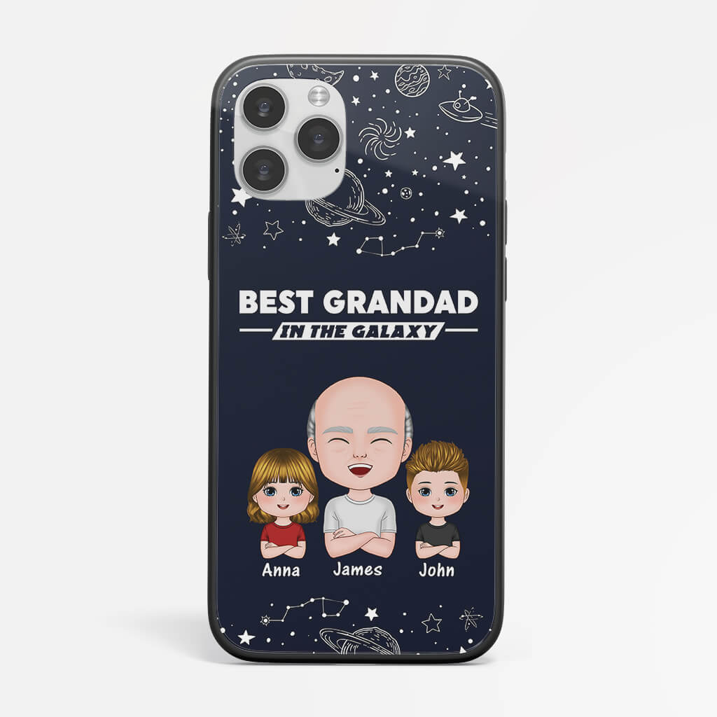 Personalised The Best Dad In The Galaxy Phone Case
