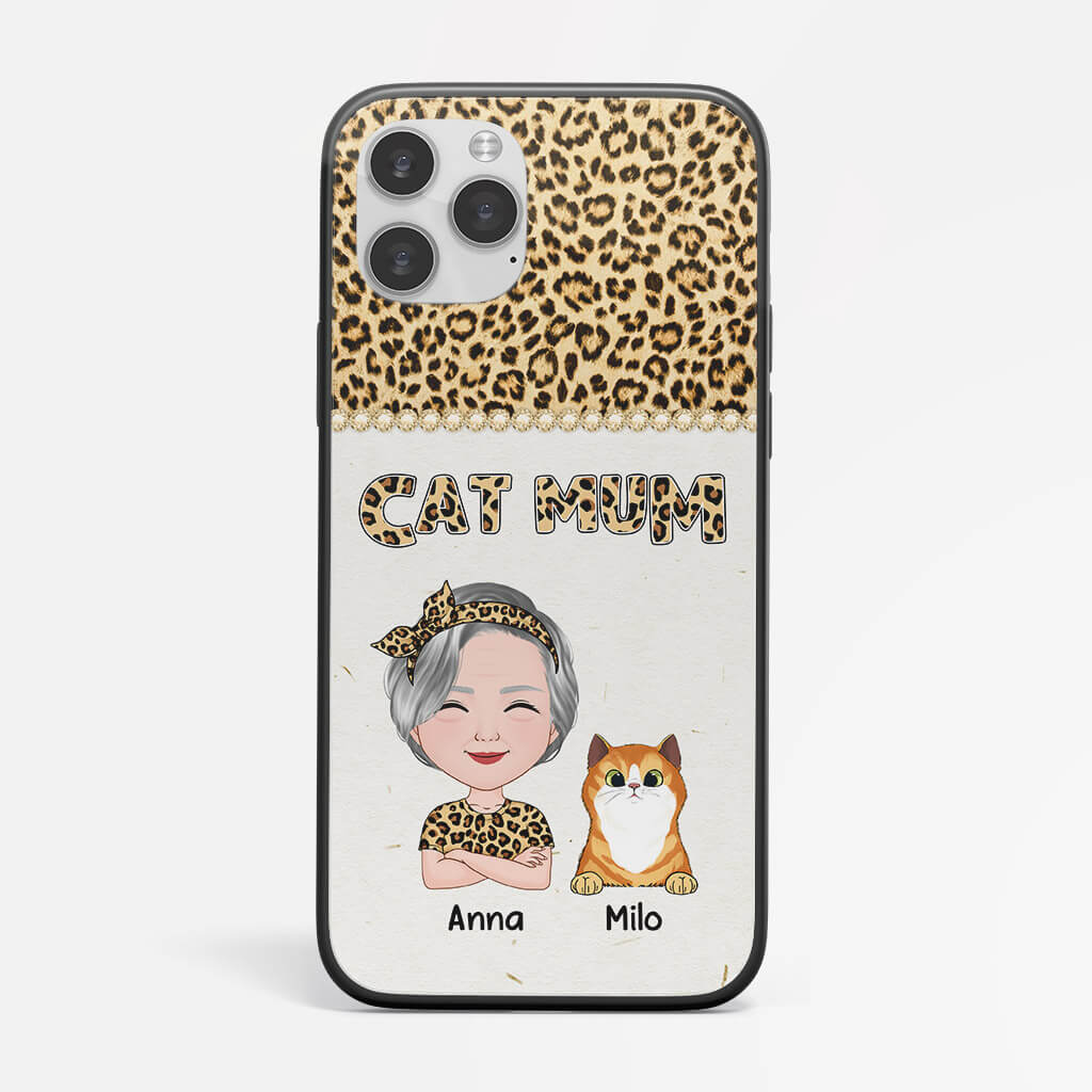 Personalised Best Cat Mum Iphone 13 Phone Case