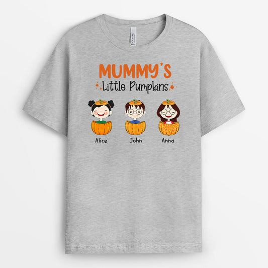 1213AUK2 Personalised T Shirt Gifts Pumpkin Grandma