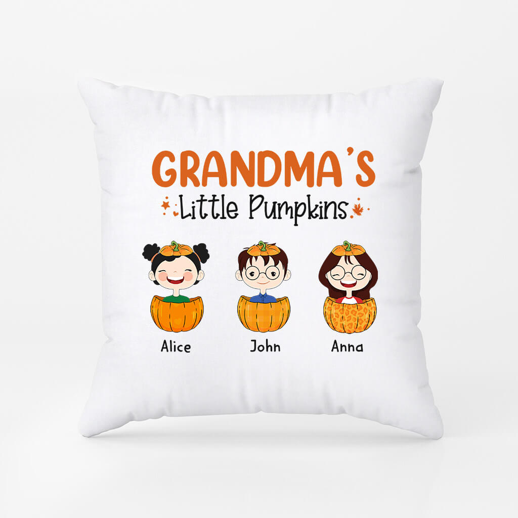 1213PUK1 Personalised Pillows Gifts Pumpkin Grandma