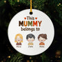 1215OUK1 personalized christmas gift this mom dad belongs to ceramic ornament 1215O3L8A