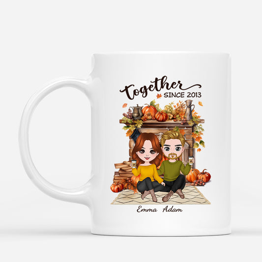 1220MUK1 Personalised Mugs Gifts Fall Season Couples_5982bcde 6e71 4c7a 9ee0 ebcd421515e2