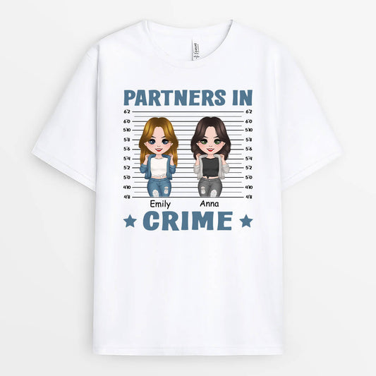 1260AUK1 personalised partners in crime hoodie