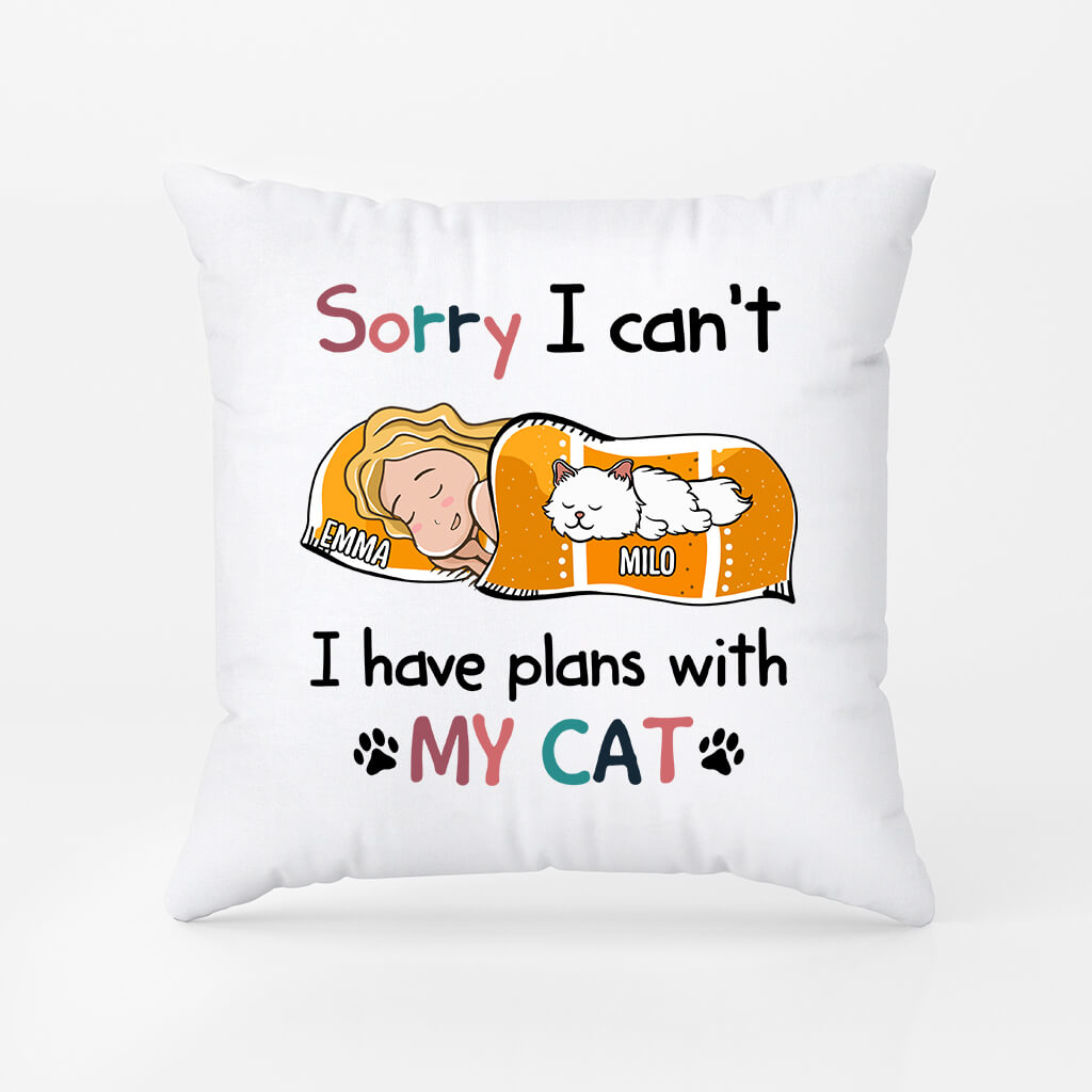 Personalised Plans With My Cat Pillow