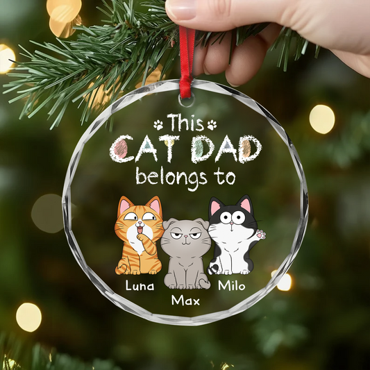 1295OUK2 custom glass cat ornaments_ christmas gifts for cat lovers 1295O