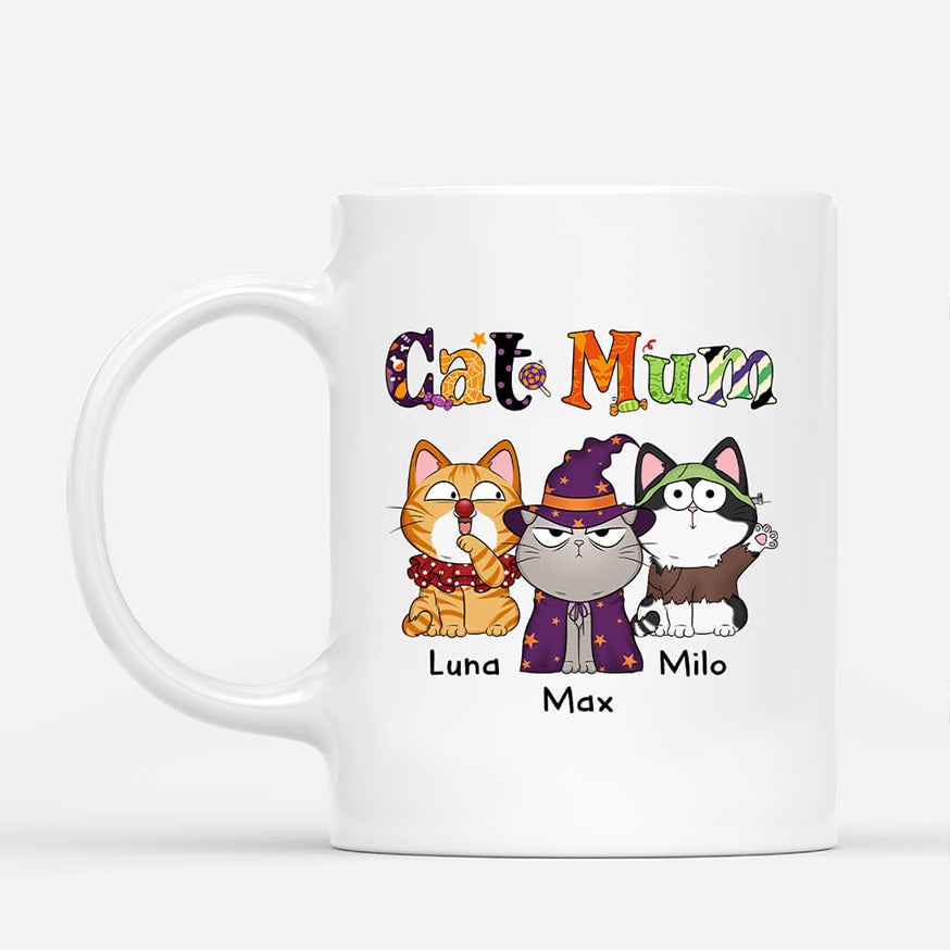 1311MUK1 personalised halloween cat mom with hat mug_7edef715 8b0e 4015 92fb 5fe60bee029f