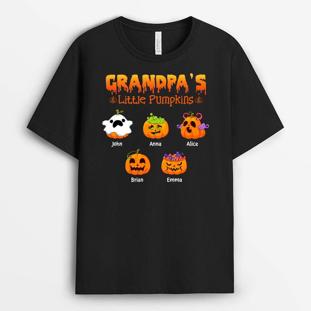 1318AUK2 personalised daddys little pumpkin t shirt
