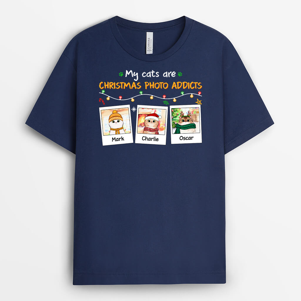 1391AUK1 personalised my dogs are christmas photo t shirt_fcd5cfd9 7355 4cc8 a9da 1b30396ce3ce