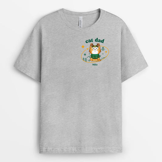 1404AUK2 personalised cat mum cat dad t shirt