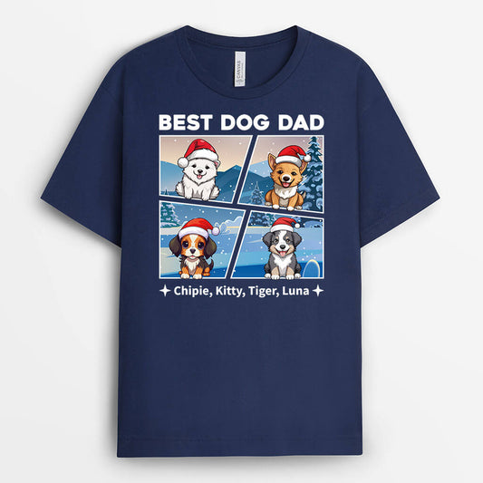 1426AUK1 personalised best dog mum dad t shirt