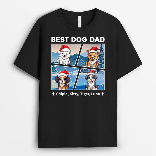 1426AUK2 personalised best dog mum dad t shirt