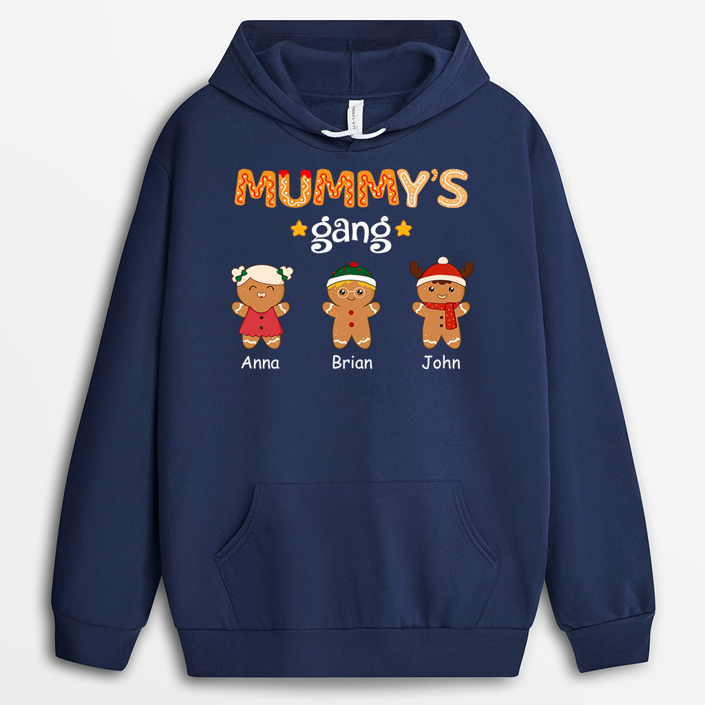 1460HUK2 custom gingerbread man hoodie christmas gifts for dad mom 1460H2L7B