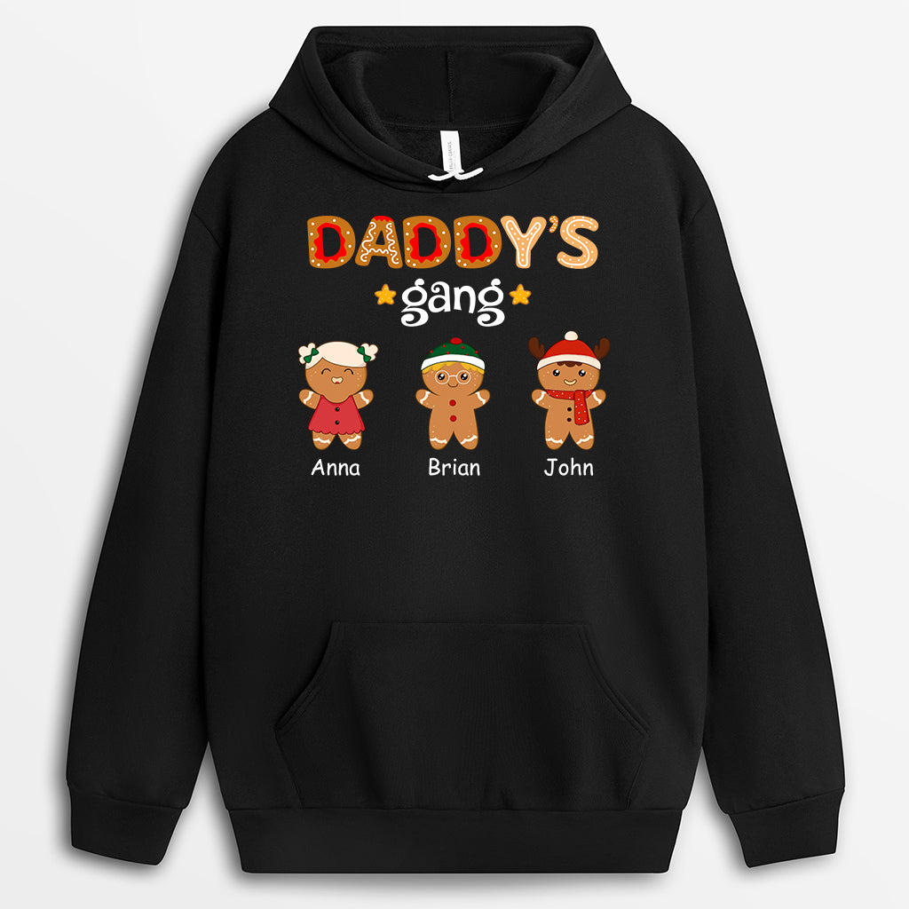 1460HUk1 custom gingerbread man hoodie christmas gifts for dad mom 1460H2L7B