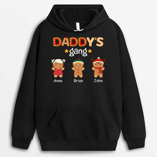 1460HUk1 custom gingerbread man hoodie christmas gifts for dad mom 1460H2L7B