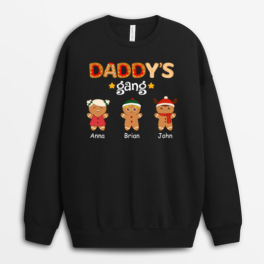 1460WUk1 custom gingerbread man sweatshirt christmas gifts for dad mom 1460W2L7B