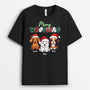 1466AUK1 personalised merry woofmas t shirt