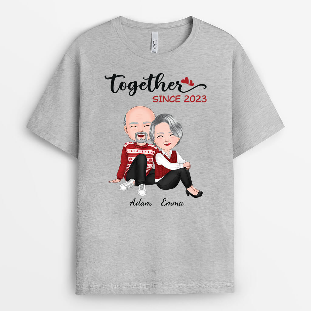 Personalised Xmas Together Since T-Shirt