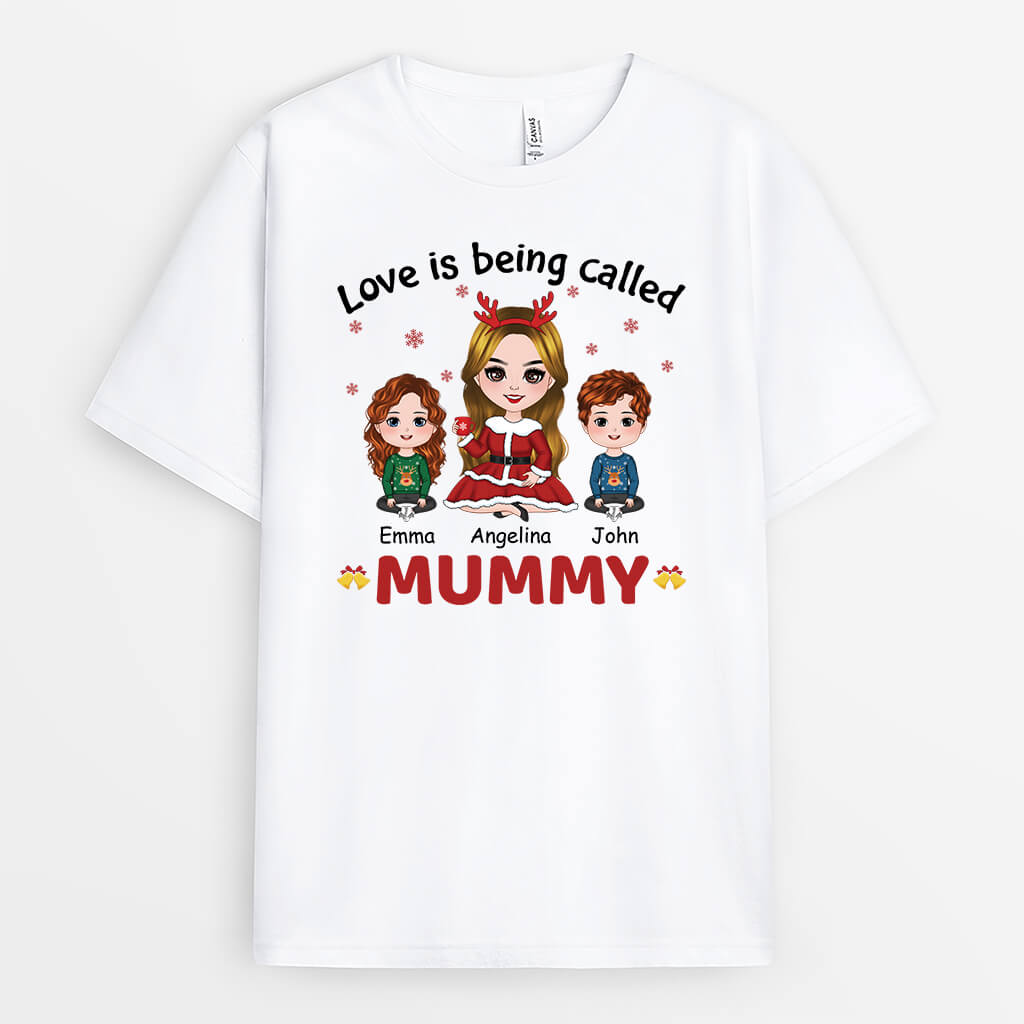 Personalised Love Is Being Called Mum T-Shirt