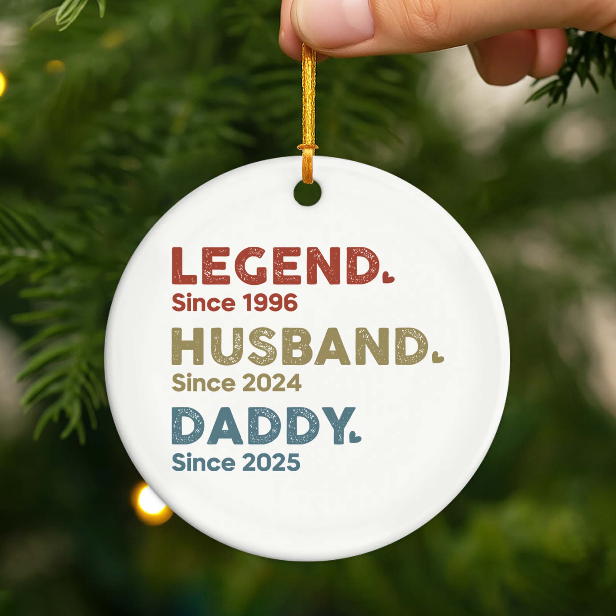 1503OUS2 personalized grandpa gifts legend since ceramic ornament 1503O3T5B
