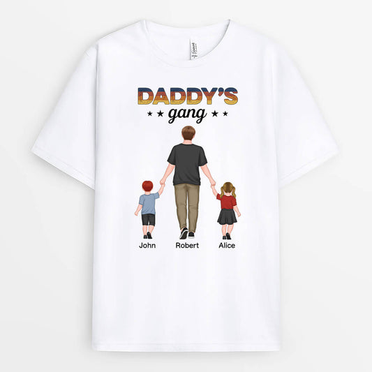 1506AUK2 personalised daddys gang t shirt