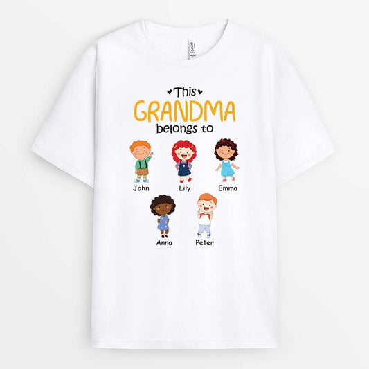 1507AUK2 personalised this grandama belongs to t shirt