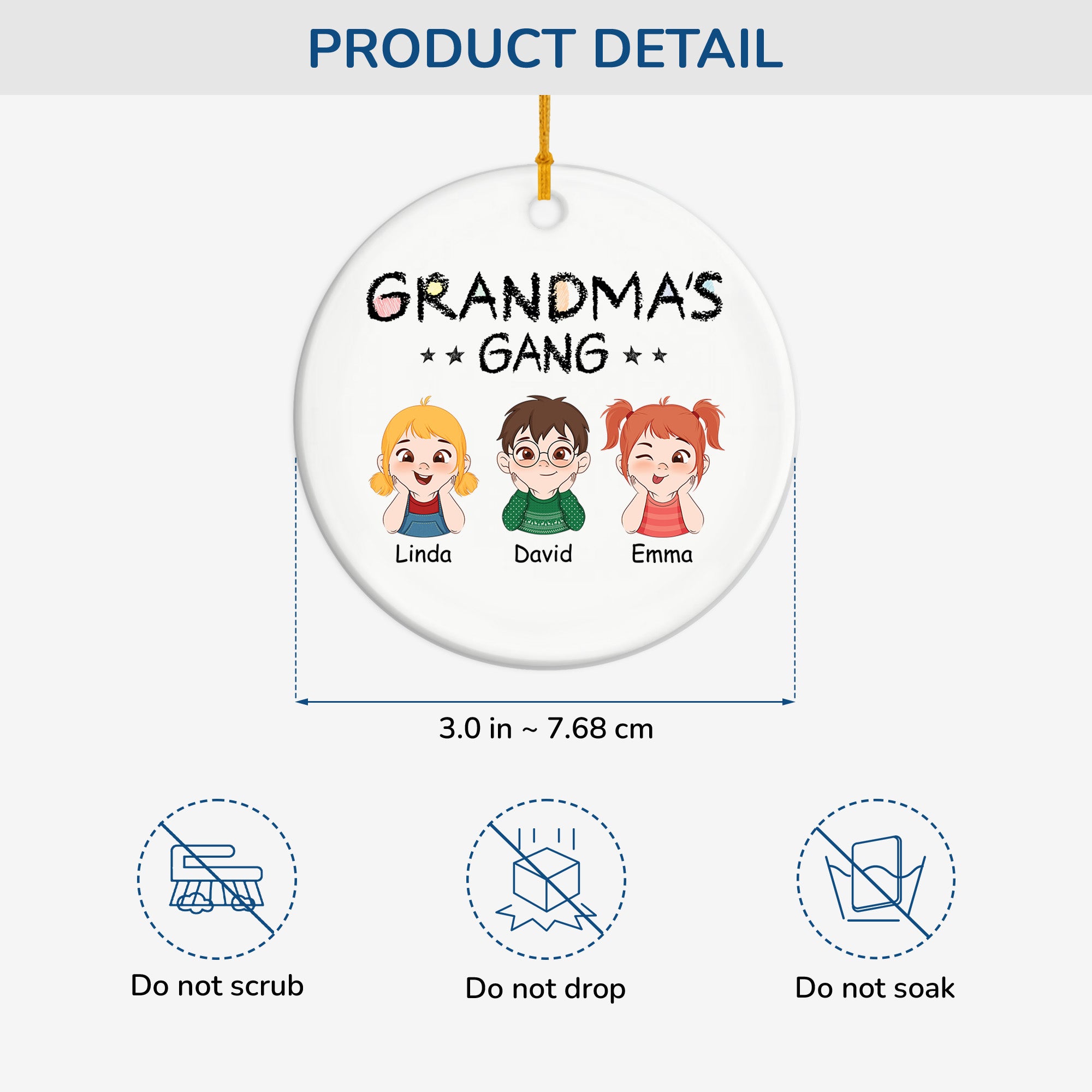 1527OUS3 personalized ceramic ornaments unique gifts for mom 1527OQ8A