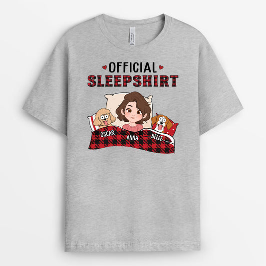 1549AUK1 personalised official sleepshirt grandma dog t shirt