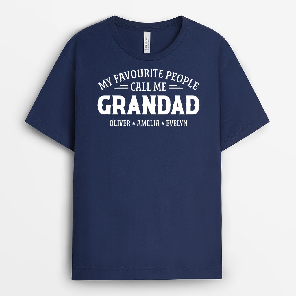 Personalised Favorite People Call Me Papa T Shirt